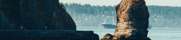 Cargo ship in Vancouver waters