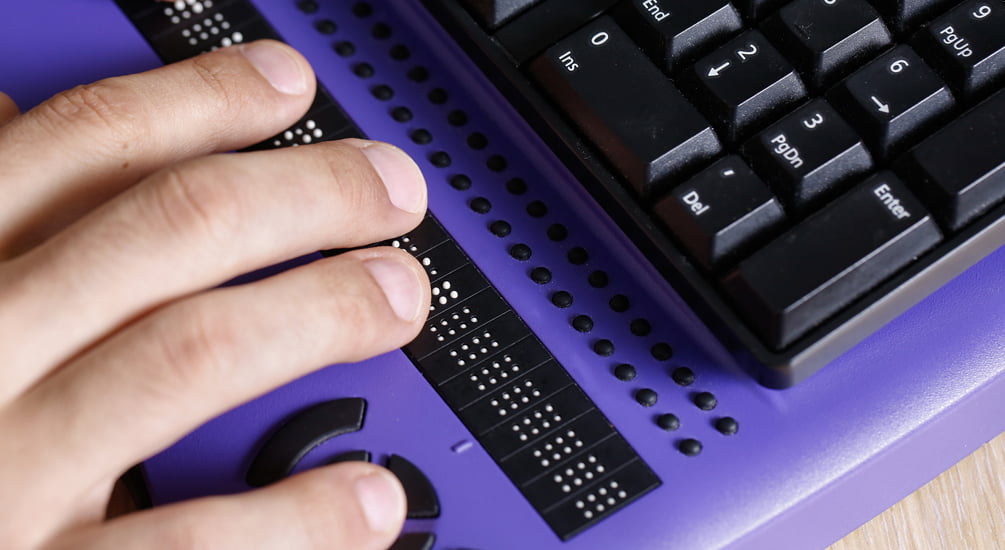 Braille Keyboard image accessibility